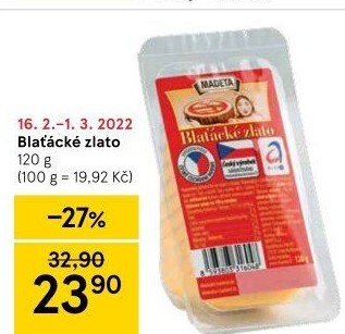 Sýr Blaťácké zlato Madeta