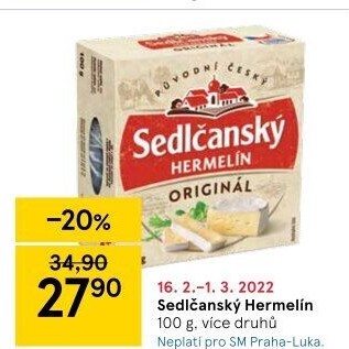 Sýr Hermelín Sedlčanský