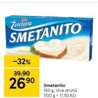 Sýr tavený Smetanito Želetava