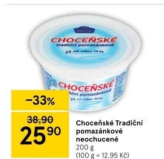 Tradiční pomazánkové Choceňské