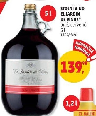 Vína El Jardín de VinosVinařství Mutěnice - džbán