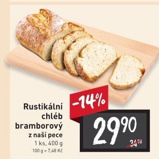 Chléb bramborový rustikální