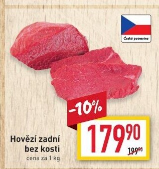 Hovězí zadní bez kosti