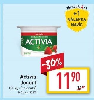Jogurt ochucený Activia Danone