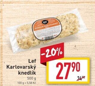 Knedlík karlovarský Lef