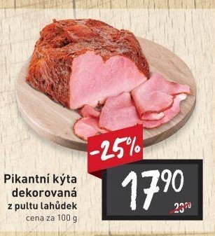 Kýta dekorovaná pikantní