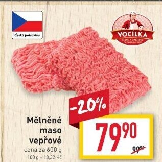 Maso mleté vepřové Vocílka