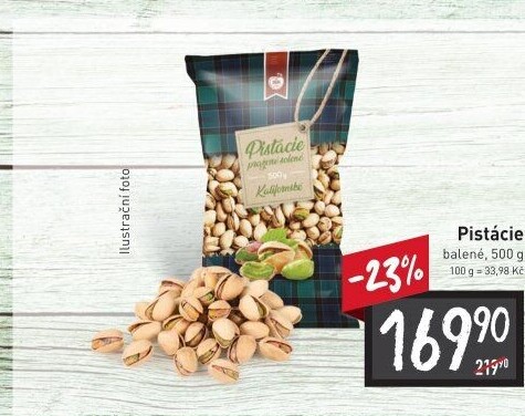 Pražené pistácie kalifornské IBK Trade