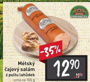 Salám čajový métský Uzenářství Chovaneček