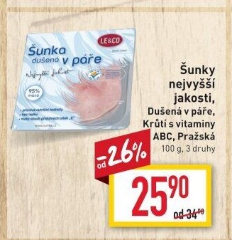 Šunka dušená nejvyšší jakosti LE&amp