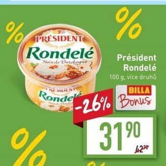 Sýr termizovaný Rondelé President