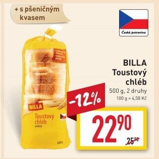 Toustový chléb Billa