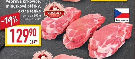 Vepřová krkovice bez kosti Vocílka