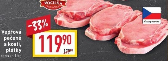 Vepřová pečeně s kostí Vocílka