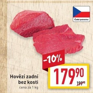 Hovězí zadní bez kosti