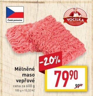 Maso mleté vepřové Vocílka