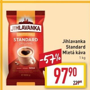 Mletá káva Standard Jihlavanka