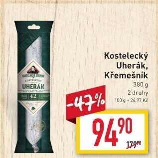 Salám Uherák kostelecký Kostelecké uzeniny