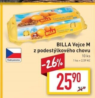 Vejce z podestýlky M Billa