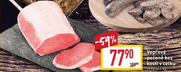 Vepřová pečeně bez kosti