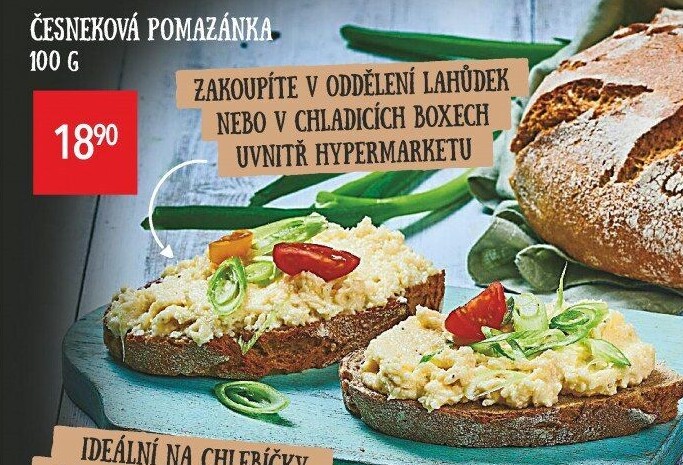 Česneková pomazánka Globus