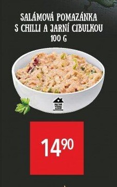 Salámová pomazánka s chilli a jarní cibulkou Globus
