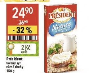 Tavené sýry Président