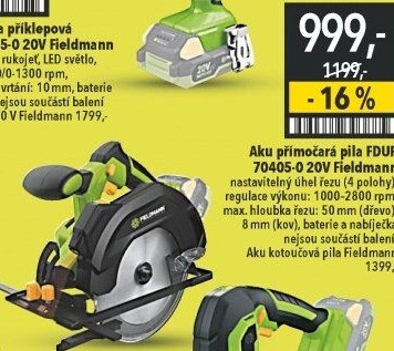 Aku přímočará pila Fieldmann FDUP 704050