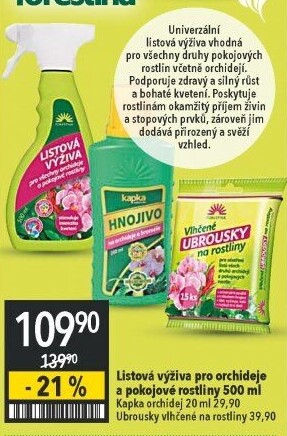 Listová výživa pro pokojové rostliny Forestina