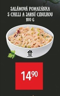 Salámová pomazánka s chilli a jarní cibulkou Globus