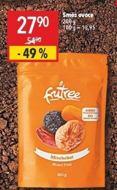 Směs sušeného ovoce Frutree