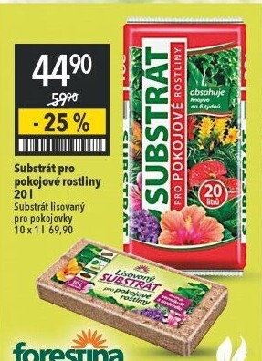 Substrát pro pokojové rostliny Forestina