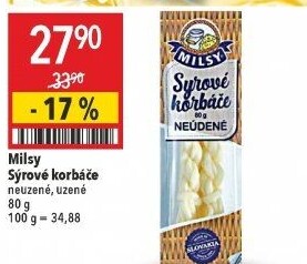 Sýr Korbáčky Bánovecké Milsy