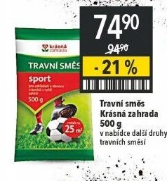 Travní směs Krásná zahrada