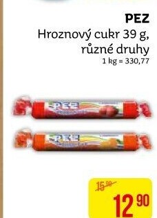 Bonbony z hroznového cukru PEZ