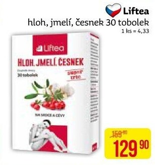 Doplněk stravy Hloh, jmelí, česnek Liftea