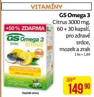 Doplněk stravy Omega 3 GS