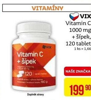 Doplněk stravy Vitamin C + šípek VIX