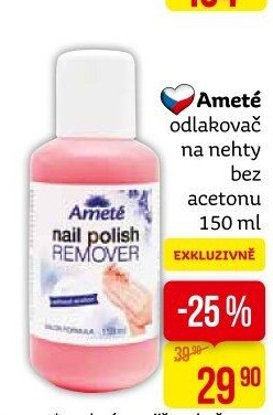 Odlakovač na nehty Ameté