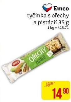 Tyčinka s ořechy Emco