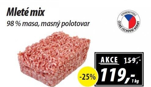 Mleté maso mix