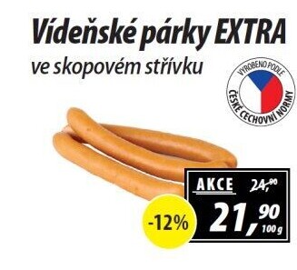 Párky vídeňské extra