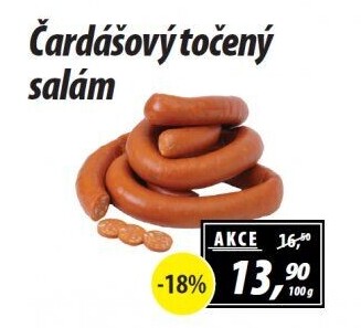 Salám čardášový točený