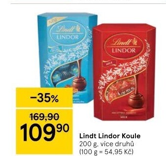 Bonboniéra Pralinky Lindor Lindt