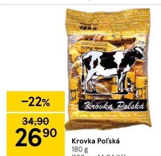 Bonbony karamelové Krovky Polská Krowka