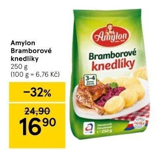 Bramborové knedlíky v prášku Amylon