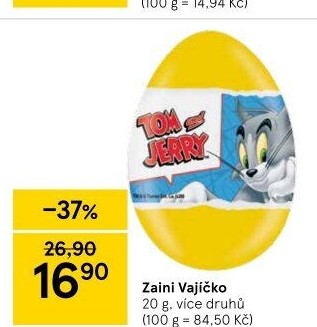 Čokoládové vajíčko s překvapením Zaini