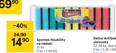 Houbička na nádobí Spontex