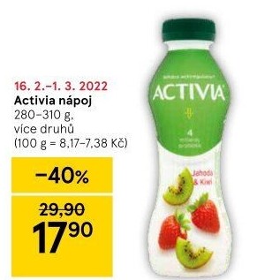 Jogurtový nápoj Activia Danone