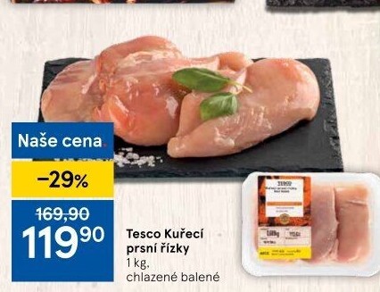 Kuřecí prsní řízky Tesco